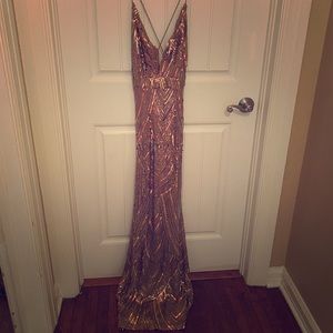 Beautiful Rose Gold Formal Gown